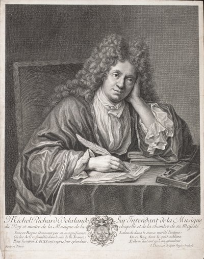 Michel Richard Delalande gravé par Simon Thomassin - Jean Baptiste Santerre